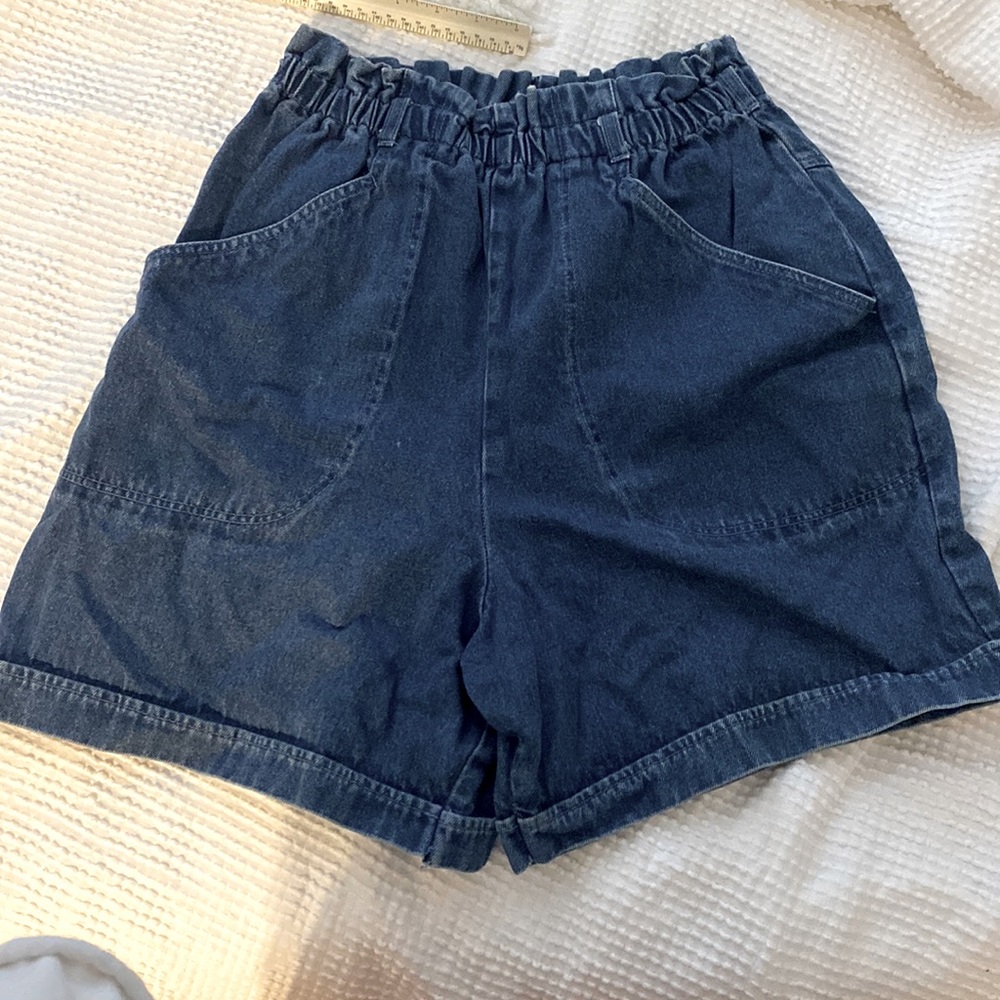 Vintage Princeton Supply Paperbag Denim Shorts